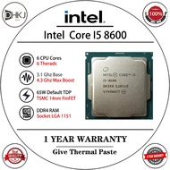 USED Intel Core i5-8600 i5 8600 3.1 GHz Used Six-Core Six-Thread CPU 9M 65W LGA 1151
