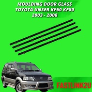 Fastlink Toyota Unser KF60 KF80 1998 Door Glass Moulding Getah Sisi Tingkap 100% New High Quality