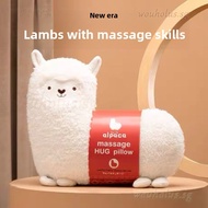 Alpaca Massage Pillow – Soft Plush Body Cushion with Heat & Kneading Function