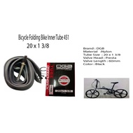 Bicycle Folding Bike Inner Tube 451 (20x 13/8)(Fv60mm)
