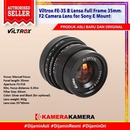 Viltrox FE-35 B Lens Full Frame 35mm F2 Camera Lens for Sony E Mount