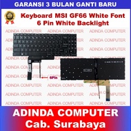 MSI GF66 White Backlight Keyboard