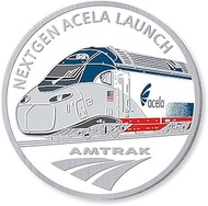 Acela Lapel Pin – NextGen Launch Edition | 1.25-Inch Collectible Enamel Pin | Official Amtrak Acela 