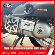 NMAX AEROX NEW CVT COVER NMAX AEROX NEW NMAX AEROX CVT COVER ACRYLIC STAR MOTIF
