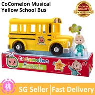 CoComelon Official Musical Yellow School Bus, Plays Clips from ‘Wheels on The Bus,’ Featuring Remova