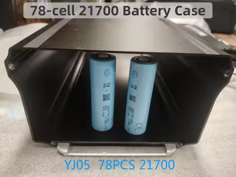 Rack Battery Case 78pcs 21700 Cells EBike Battery Box 36V 48V 52V Ebike Downtube Case