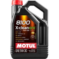 Motul 8100 X-clean EFE 5W-30 Full Synthetic Motor Oil | Fuel Economy Formula, Helps Protect Emission