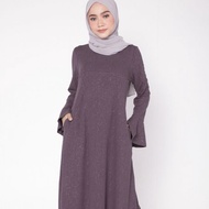 Muslimah Moden Madelyn Glitter Ironless Jubah Dress