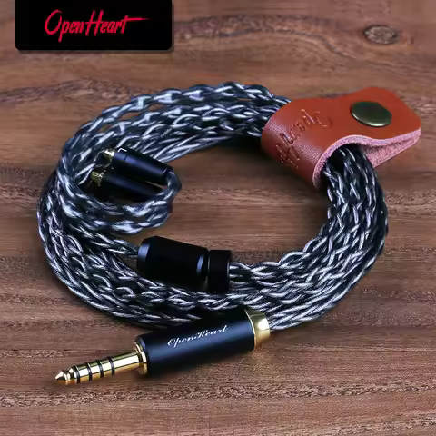 OPENHEART 8 Core Silver-copper alloy Cable For Sennheiser IE200/IE300/IE600/IE900 AKG N5005/N30 MMCX