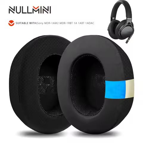 Nullmini Replacement Earpads for Sony MDR-1AM2 1RBT 1A 1ABT 1ADAC Headphones Cooling Gel Ear Pads Cu