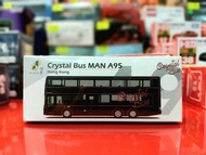 全新 TINY 微影 49 CRYSTAL BUS MAN A95 BLACK  香港 猛獅 水晶巴士 黑色