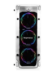 鑫谷LUX拉克斯電腦機箱全側透明臺式機主機diy中塔靜音背線ATX大板白色水冷散熱器風扇白金牌電源500