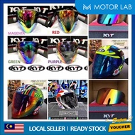 KYT HELMET VISOR HELMET VIZER SIANG MALAM SIAM MALAM REVO BLUE REVO RED SMOKE COLOUR ORIGINAL