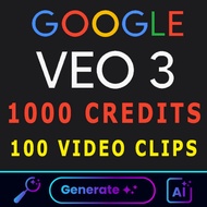 GOOGLE VEO3 FAST VIDEO IMAGE GENERATION | 1000 AI CREDITS | 100 VIDEO CLIPS | AUDIO SOUND | TEXT PRO