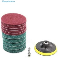 SEPTEMBER Drill Power Brush Flocking For Tile Tub Kitchen Household Cleaning Tool Drill Attachment Power Scouring Pads