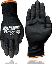 Cestus C-40, ANSI A4 Cut Resistant Work Gloves with Grip, Nitrile Coated, Ultra Lightweight, Touchscreen