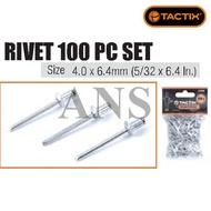 TACTIX 217055 4.0MM X 6.4MM / 5/32" X 1/4" RIVET NAIL