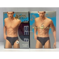 READY STOCK2880# 3PCS IN 1 BOX (100% ORIGINAL ROYAL POLO MAN UNDERWEAR S-XXL)