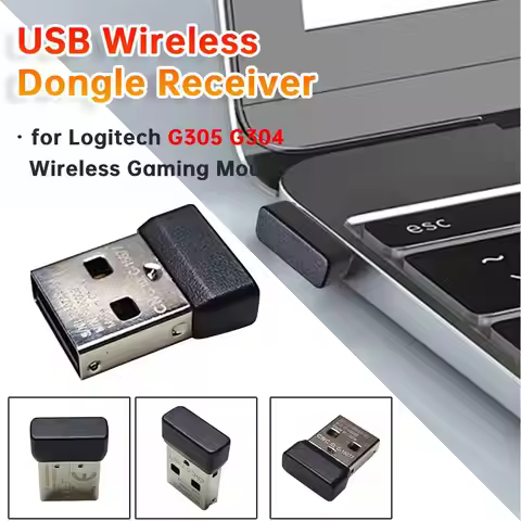 For Logitech G305 G304 Wireless Gaming Mouse Adapter Original USB Wireless Dongle Receiver USB Bluet