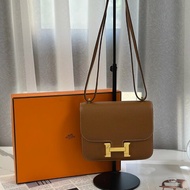 HERMES Mini constance 19 - 金棕金 Z