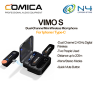 COMICA 2.4G Dual Channel Mini Wireless Microphone VIMO S VIMO-S UC VIMO-S MI For Lightning / Type-C