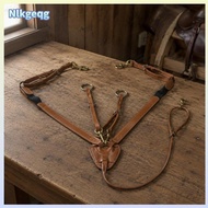 [nlkgeqg] Leather Horse Breastplate Wear Resistant Bovine Leather Brown
