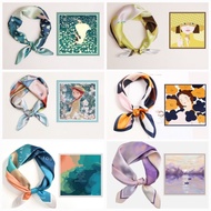 PREMIUM COTTON POLYESTER SILK SCARF 50CM TO 68CM IN MANY KOREAN STYLES PART 1 NEW MODEL