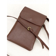 Little Dumb Genuine Leather Mobile Phone Bag Female Crossbody 2023 New Style Mini Small Bag Lightwei