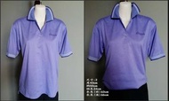 免運 KENZO 女 Polo衫 高爾夫球衣 日本製 2號 短袖 紫色 100%棉 二手 個人閒置 #CC