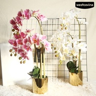 Westcovina 1Pc Faux Orchid Plant Natural Realistic Household Products Orchid Artificial Plants  Decoration for Stores