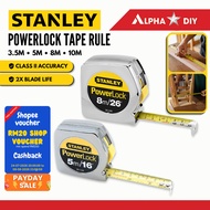 STANLEY PowerLock Measuring Tape 3.5M 5M 8M 10M Steel Rule 33-215 33-158 33-428 33-463 Malaysia