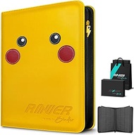 9 Pocket Trading Card Zip Binder, 540 Cards, 30 Side-Loading Pages, Premium Eco-friendly and polluti