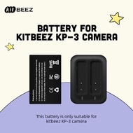 【For KP-3 Camera】KiTBEEZ NP-120 Rechargeable 1450mAh Lithium Battery & Two-Slot Charging Dock