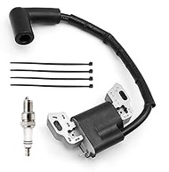 Lawnmower Engine Ignition Coil with Spark Plug Replacement for 593872 798534 799582 84005272 Compati