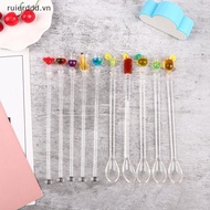 ruierddd Cocktail Stirrer Drink Mixing Stick Set Acrylic Cocktail Mixer Bar Supplies Swizzle Stirrer