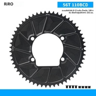 RIRO 110 bcd แผนที่ห่วงโซ่จักรยาน 46T 48T 50T 52T 54T 56T 58T Semi-Enclosed แคบกว้างพร้อมสลักเกลียวแ