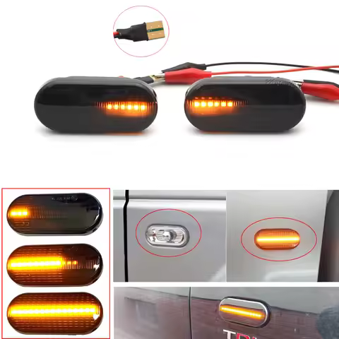 Side Marker for Volkswagen VW Golf3 4 Bora Lupo Passat Polo Up Caddy T5 Amarok Fox Beetle LED Dynami