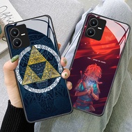 TS-69 Legend of Zelda HD Glass Casing for VIVO Y22 Y35 Y75 Y28 Y22S V25 Y55 iQOO Z6