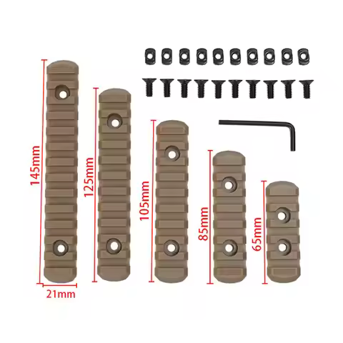 M-LOK Rail Kits, 5/7/9/11/13 Slot Picatinny Rail Mount for AR15/M4 Handguard, Tactical Rifle Sight S