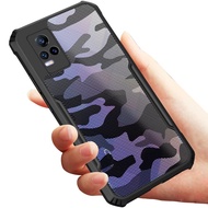 [Ready Stock]Acrylic Camouflage Shockproof Casing For VIVO V15 V11 Pro V9 V7 Plus V7 2017 V5 Y85 Y81 Y71 Y67 Y55 Y53 2017 Protective Bumper Airbag Cover Fashion Hard Cases