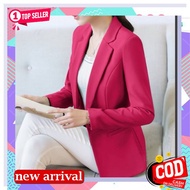 Outer Blazer Women Long Korean Style (S1-015-632) Blazer Women Korean One Set Scuba By Dnmrich New Color Pocket Blazer/ Women's Formal Blazer/Office Blazer/Long Sleeve Suit