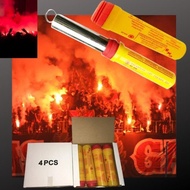Red Flare Red Hand Flare 1 Dus isi 4pcs Petasan Tarik SOS Signal Obor Api Supporter Bola Warna Merah