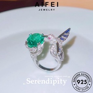 AIFEI JEWELRY For Original Silver Ring Korean 925 Hummingbird Amethyst Accessories 純銀戒指 Perempuan Perak Women Creative Cincin Adjustable Sterling R2107