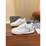 HOGAN2026 Autumn New Style Fashion Leather Lace-Up Casual Sports German Training Shoes Ladies