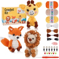 Kit Crochet untuk Pemula Kit Crochet Haiwan untuk Dewasa dengan Tutorial Langkah demi Langkah Hobi u