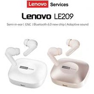 หูฟัง Bluetooth ใหม่ Lenovo LE209, ครึ่งในหู Bluetooth 6.0 เสียงรอบทิศทาง สเตอริโอ คุณภาพเพลงและเกมส