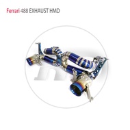 HMD Titanium Exhaust System Performance Catback With Ti Tips For Ferrari 488 Spider Pista 3.9T Witho