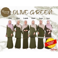 KURUNG ByReefa Olive Green Edition Size S-3XL 😍