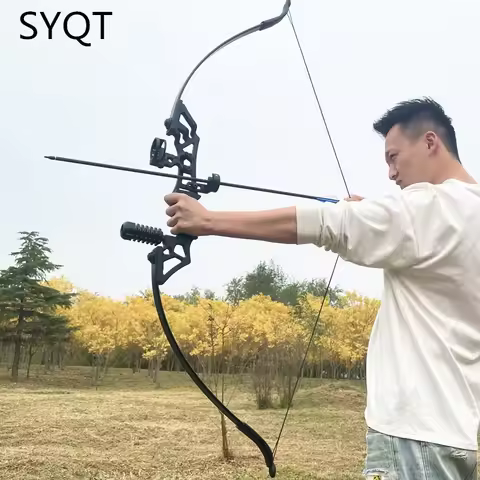 40/50 Lbs Left and Right Hand Archery Reverse Bow Aluminum Alloy Handle Outdoor Hunting Field Shooti