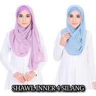 LIMITED STOCK: SHAWL CHIFFON INNER 4 SILANG (BORONG SAHAJA)